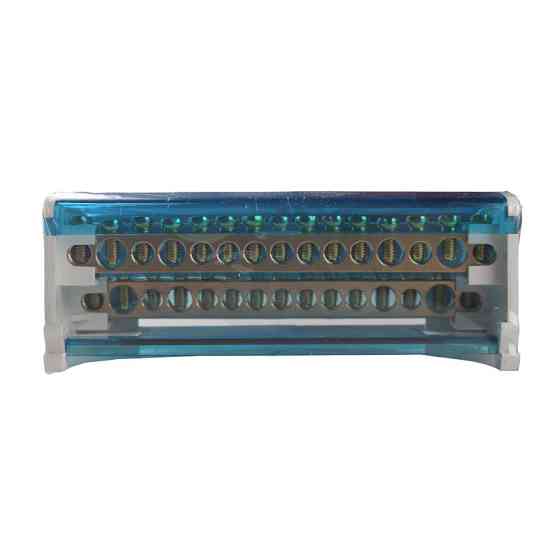 Шина нулевая в корпусе (кросс-модуль) 2х15, 125A Днепр