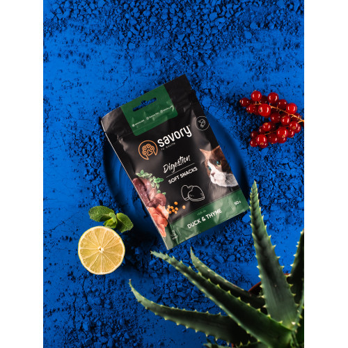 М які ласощі Savory для покращення травлення котів, качка та чебрець Київ - фото 8