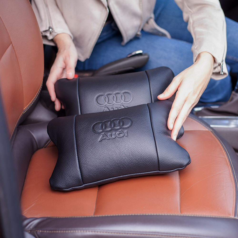 Автомобільна подушка для шиї Audi, Подарунок водію, Подушка підголовник з логотипом NZ-69 Львів - фото 18