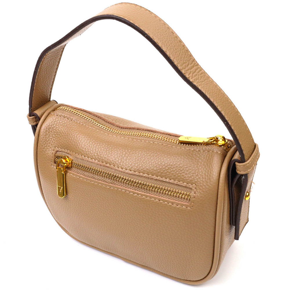 Сумка на плечо кросс-боди из натуральной кожи 22128 Vintage Бежевая Киев - изображение 2