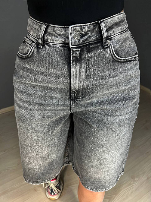 Шорти жіночі джинсові Zeo Basic 4868 бермуди великі розміри сірі, сірий, 40, 40, 78 см, 106 см Київ - фото 20