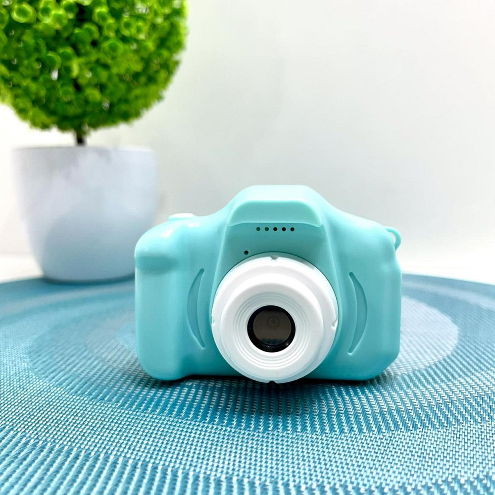 Фотоапарат дитячий відео фото ігри прослуховування музики підтримує microSD Бірюзовий (C 48359) Чернігів - фото 3