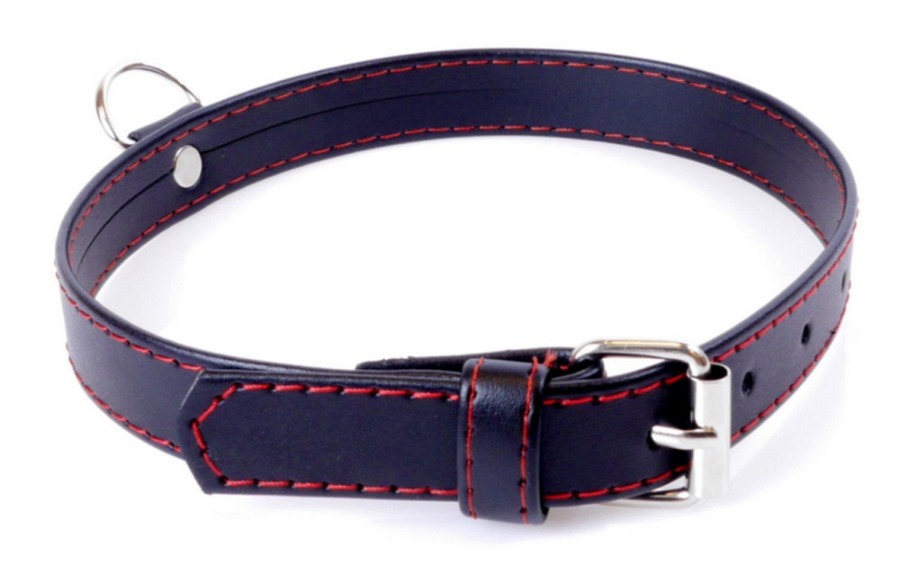 Нашийник зі штучної шкіри Fetish Boss Series - Collar Red Line, BS3300112 Sex Aura Київ - фото 3