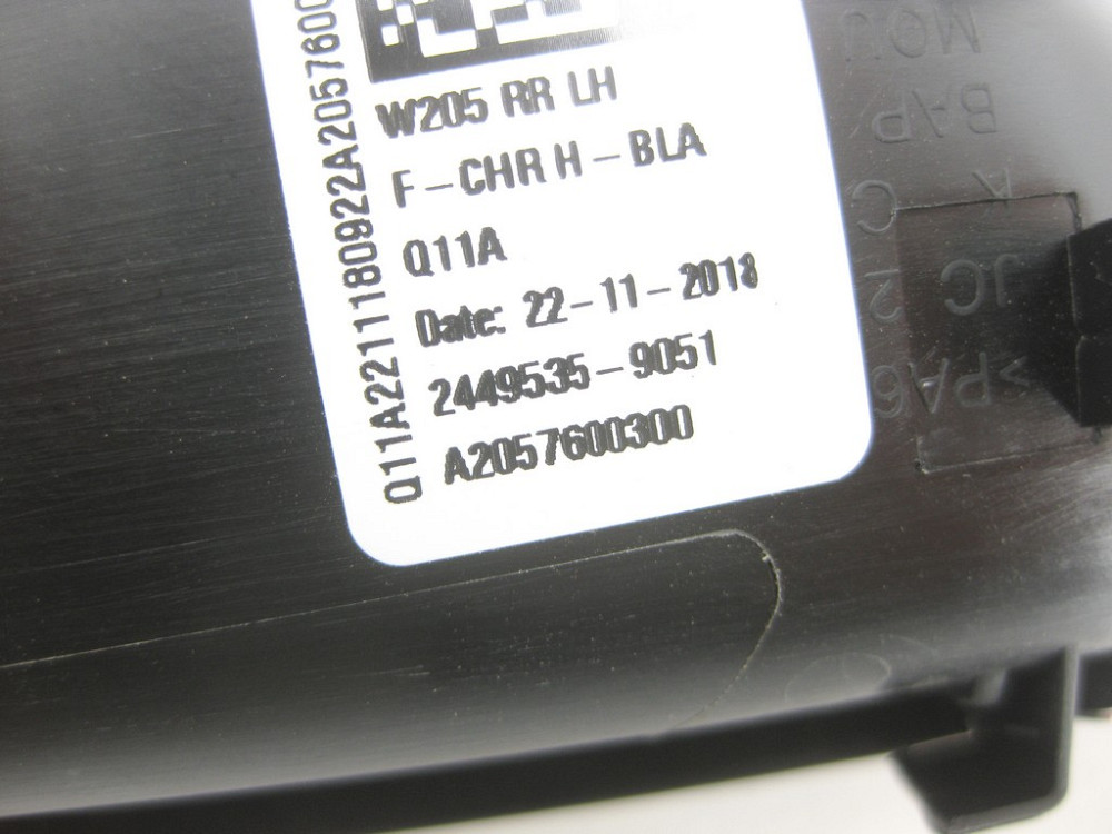 Mercedes-Benz  A2057600300 9051 Внутрішня ручка чорна відкриття задніх лівих дверей C-Class W205 GLC X253 EQC N293 C-class Estate S205 Одеса - фото 10