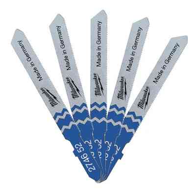 Полотно Milwaukee для лобзика T118G 50мм/крок зуба 0,7мм, 5шт, універсальні (4932274652) Вінниця