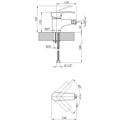 Смеситель Kroner Odra-C020 (CV023577) Винница - изображение 7
