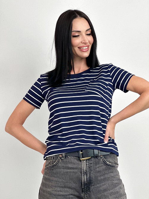 Жіноча футболка з кишенею "Believe" оптом | Розпродаж моделі Київ - фото 6