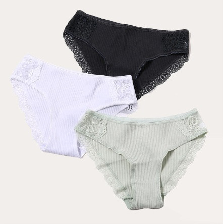 Хлопковые трусы женские разных цветов, XL (46 размер) - в наборе 3шт. 95% cotton, 5% elastan Киев - изображение 1