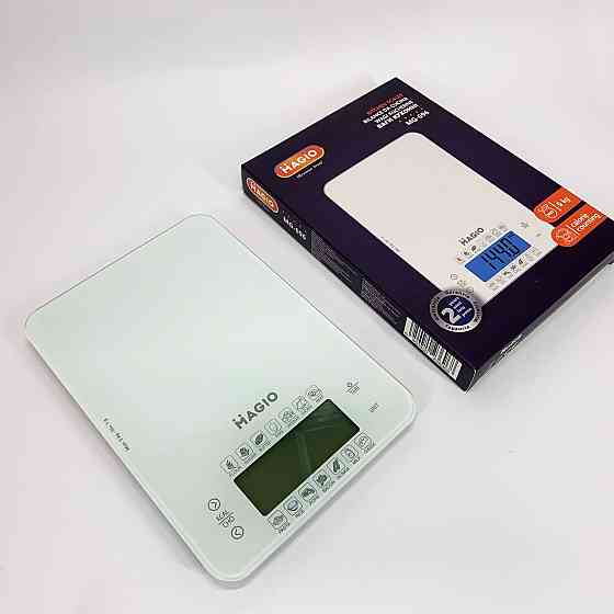 Настільні кухонні ваги з підсвічуванням екрану MAGIO MG-696, Зручні ваги для приготування їжі UB-15 Івано-Франківськ