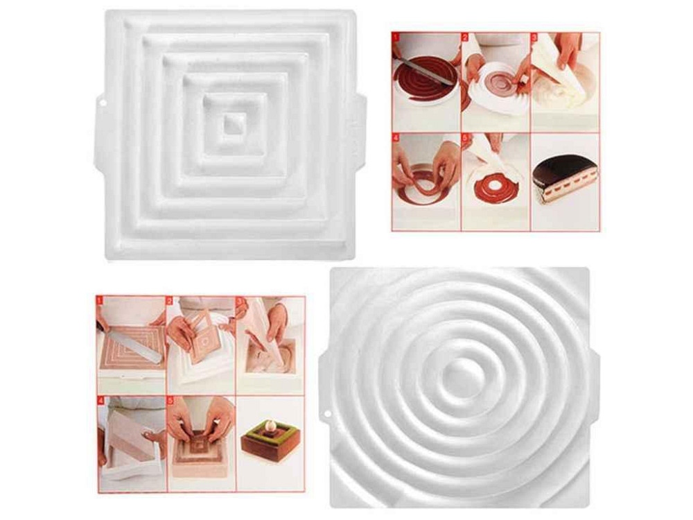 Форма 26х26х2см силікон для мусів та желе Insert Decor двостороння N02066 ТМ STENSON   Solmir Київ - фото 1
