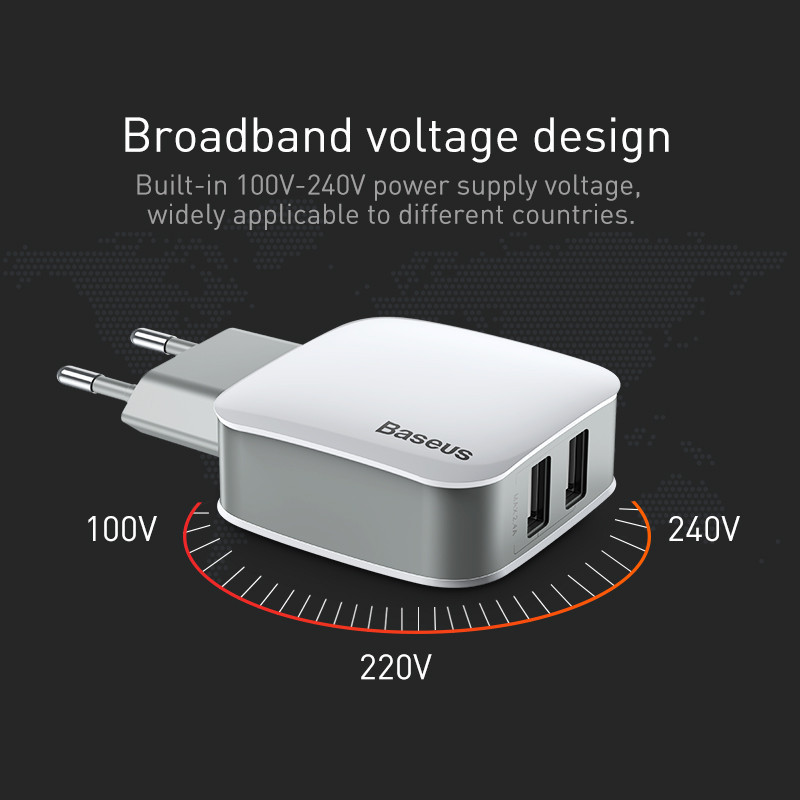 Кабель с зарядным BASEUS Dual Charger + 3in1 Cable 1.2M красный TZCL-D92 Киев - изображение 4