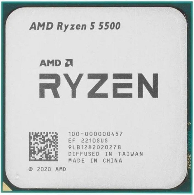 Процесор AMD Ryzen 5 5500 (3.6 GHz 16 MB 65 W AM4) Tray (100-000000457) Для настільного ПК Харків - фото 1