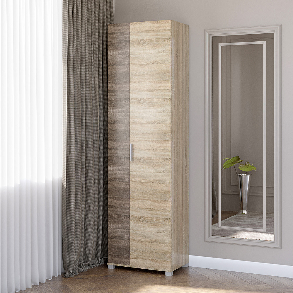 Шкаф распашной Эверест Бриз ШП-2 сонома + трюфель (DTM-2302) Днепр - изображение 3