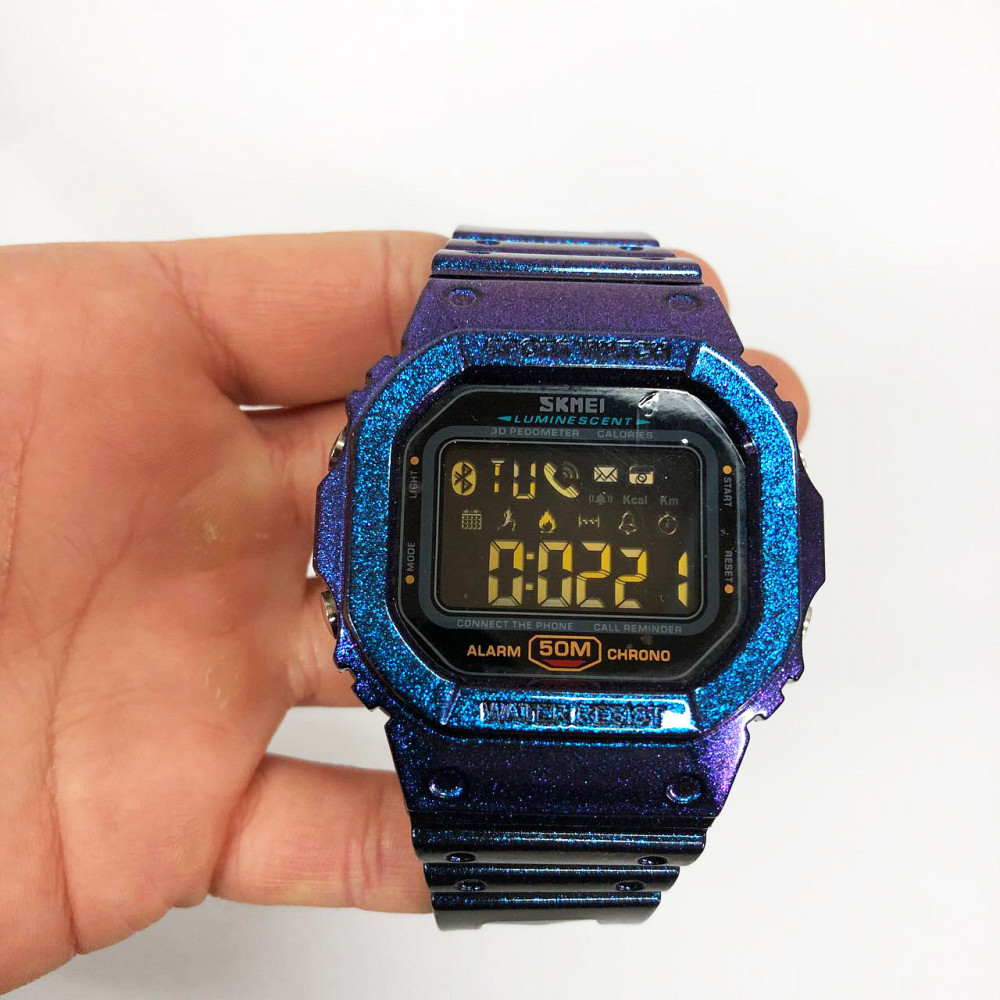Чоловічий годинник із пластиковим ремінцем SKMEI 1629GTPL, Годинники HD-757 для чоловіка Київ - фото 7