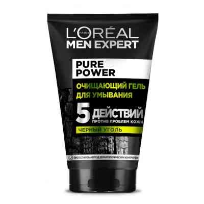 Гель для вмивання L'Oreal Paris Men Expert Pure Power 100 мл (3600523708093) Вінниця