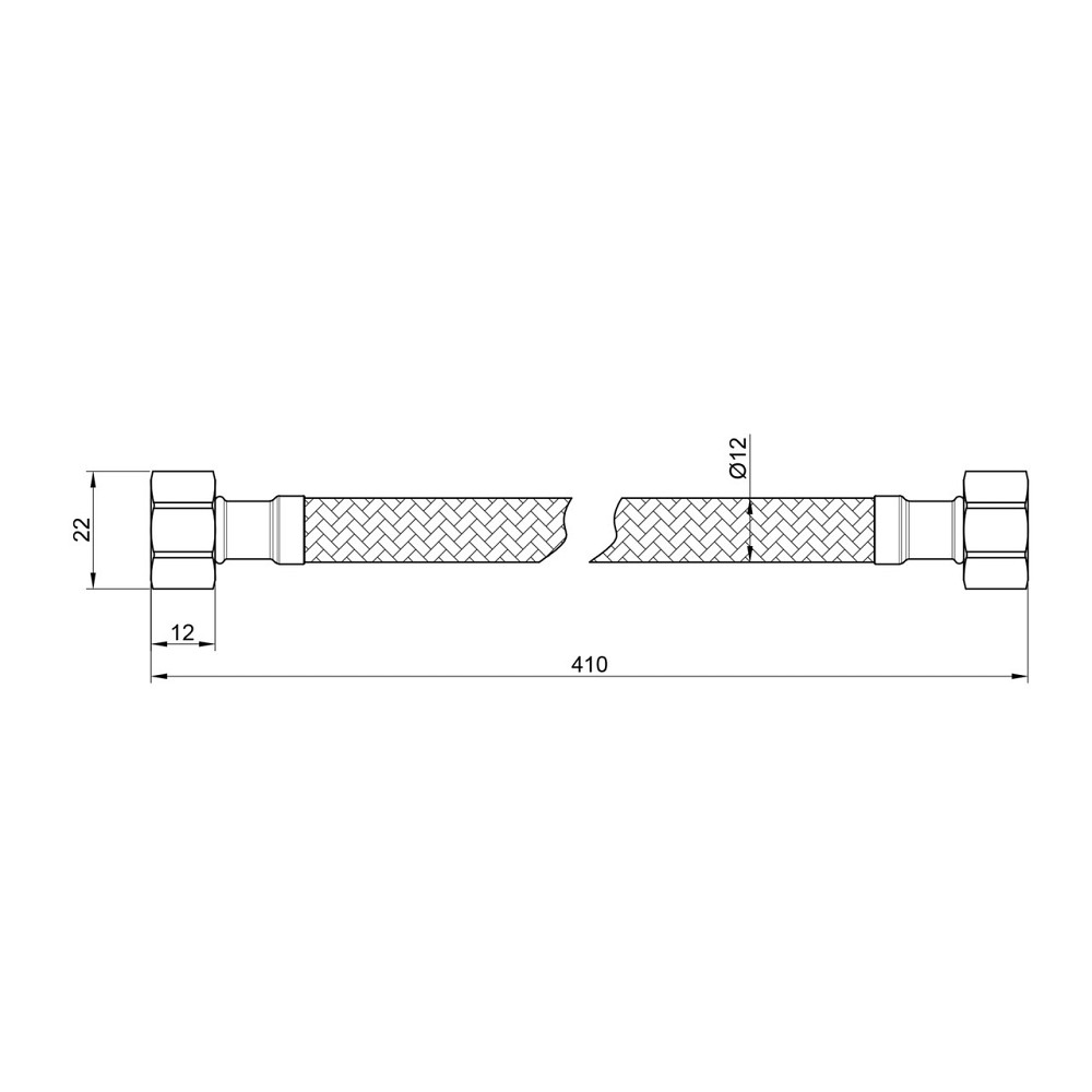 Гнучка підводка для води Thermo Alliance Standart 40 см ГГ SD397W40 Київ - фото 2