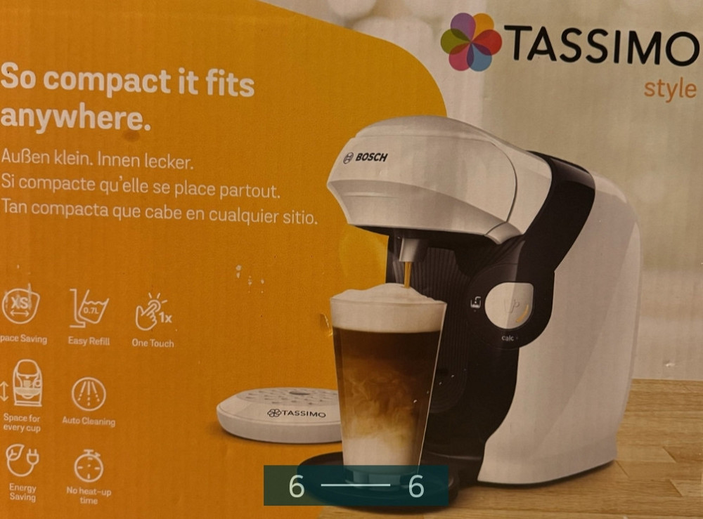 Кофемашина Капсульная : Bosch Tassimo Style White. Харьков - изображение 5