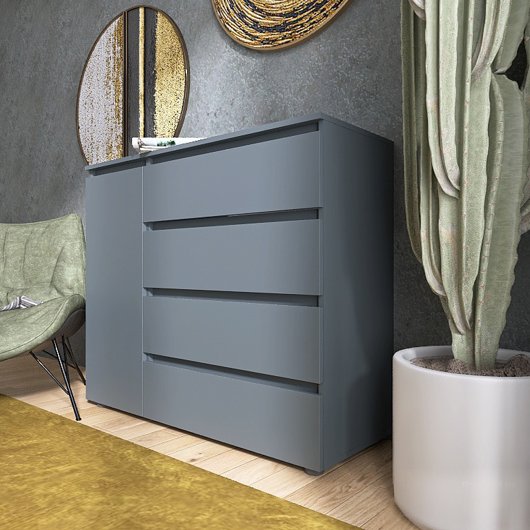 Комод Еверест КЛ-3 Лайт (телескопічні) 105х38х93 см Графіт (DTM-4898) Львів - фото 4