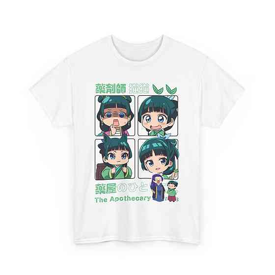 Футболка для хлопчика з аніме принтом Маомао Апотхекарй Діаріес Ессентіал оверсайз (зріст від 165 до 180) Чорний AnimeJ0201m Дніпро