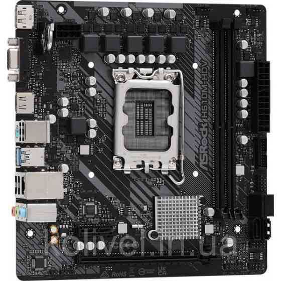 ASRock H610M-HDV (1700/H610, 2*DDR4, 1xPCIex16, HDMI/DVI/VGA, 4xSATAІІІ, GLan, 7.1ch, mATX) (H610M-HDV#) Киев