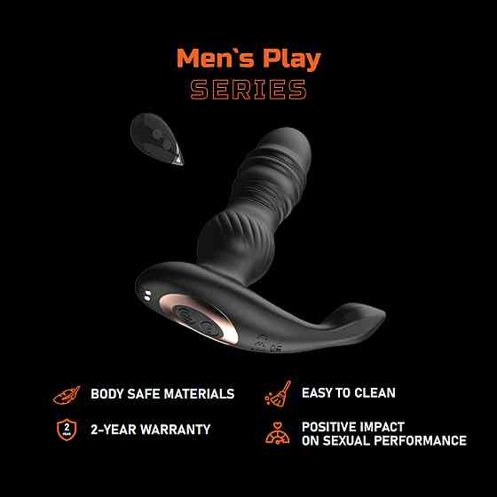 Масажер простати - Erospace Men’s Play Thrusting Prostate Massager B4 Sex Aura Київ