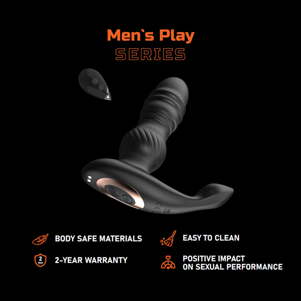 Масажер простати - Erospace Men’s Play Thrusting Prostate Massager B4 Sex Aura Київ - фото 2