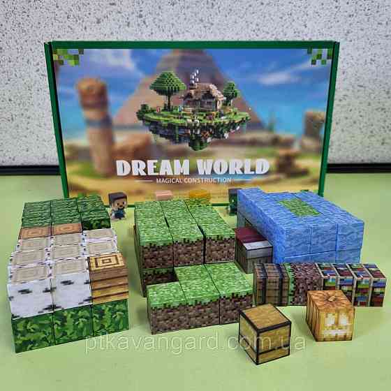 Конструктор магнітний Майнкрафт 111 магнітних блоков Dream World LZCK 069 Хмельницький