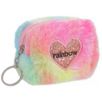 Кошелек детский Cool For School Брелок пухнастий Rainbow (CF87111) Винница