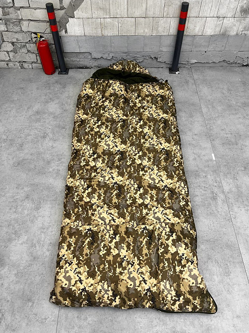 Спальний мішок на флісі, підкладка теплий фліс плюс карімат 15 мм Одеса - фото 3