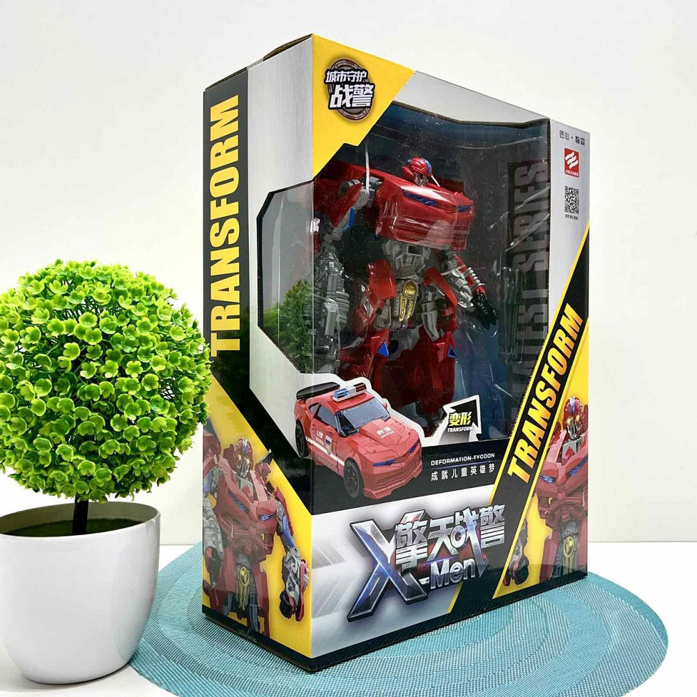 Робот-трансформер машинка 24см з аксесуарами Червоний (JJ707A-B-C) Чернігів - фото 6