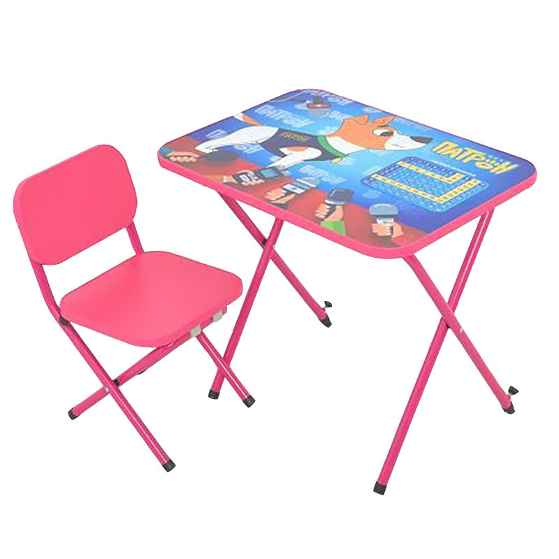 Столик со стульчиком M 5087-8 собака, малина Винница - изображение 1