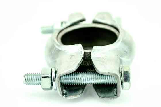 Хомут диаметр 40 мм 2108, 2109, 21099, 2110-2115 с болтами в сборе (кольцо металокерамика) эконом глушителя Мукачево