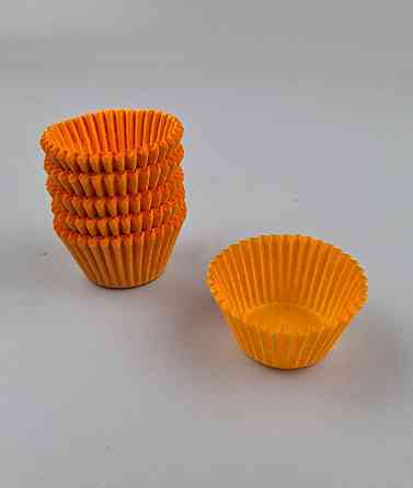 Тартолітка для кексів 3Б кругла жовтогаряча D30 H24 (100 шт.) (1 уп.) Харків