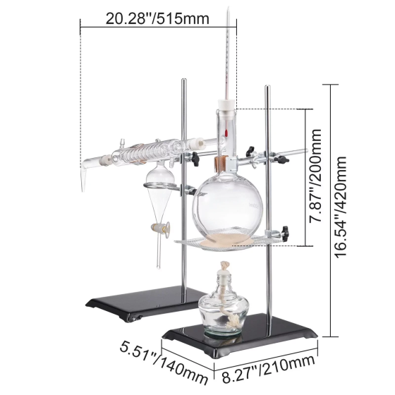 Набор для дистилляции эфирных масел и гидролатов 500ml Винница