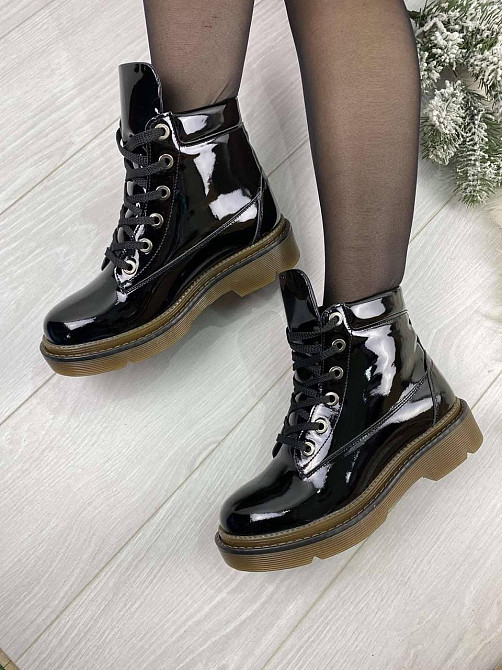 Черевики жіночі ARLEN БК-16 /76 чорні (зима, шкіра лакована) (2850) 36-40 38 Коломия - фото 1