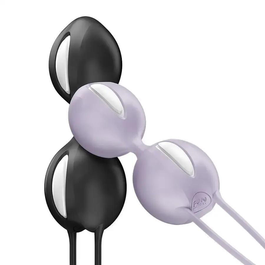 Вагінальні кульки Fun Factory SMARTBALLS DUO Purple, 2 шт, діаметр 3,2 та 3,6 см Львів - фото 9