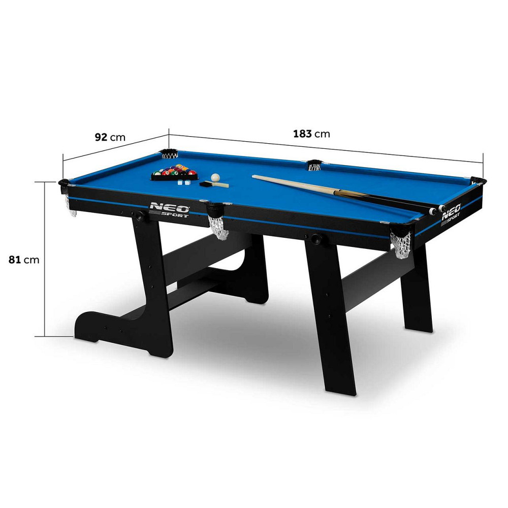 Більярдний стіл з аксесуарами Neo-Sport NS-808, 183 x 92 x 81 см Київ - фото 8