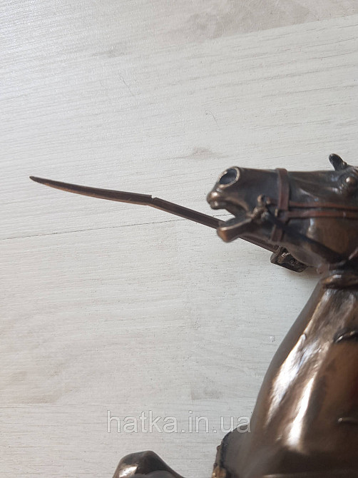 УЦІНКА злам шпаги Статуетка Veronese Гетьман на коні 22х20 см полістоун із бронзовим покриттям 02440A4 Київ - фото 9