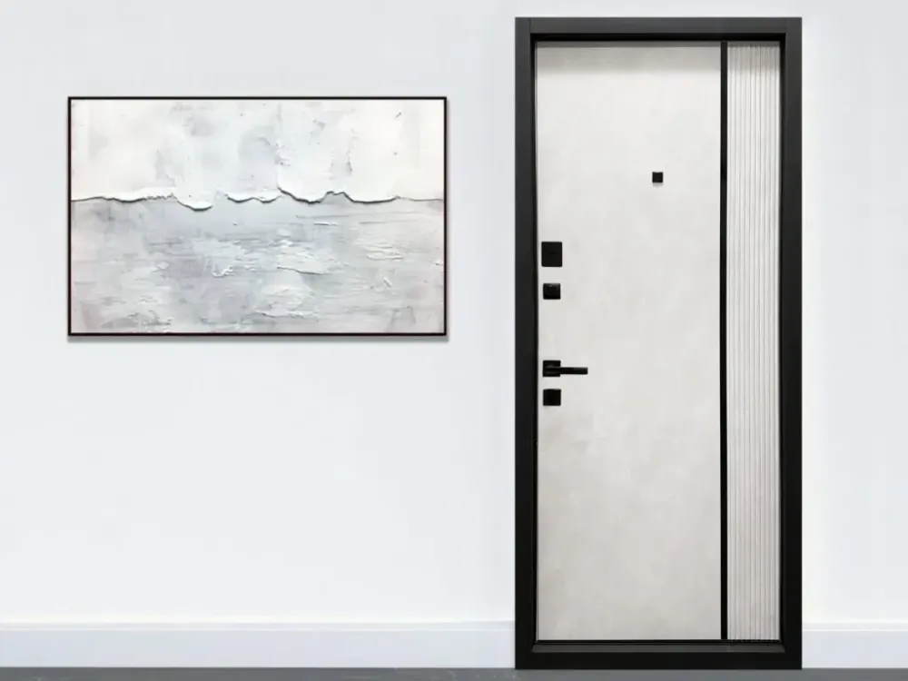 Двері вхідні Міністерство дверей П-3К-573 Квартира Бетон Антрацит / Бетон сніжний 860х2050 мм Київ - фото 4