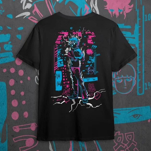 Футболка чоловіча з  принтом Mob Psycho #6 Розмір 48 Anime0902 Дніпро - фото 1