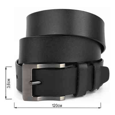 Ремень Vintage Мужской Черный (20317) Винница