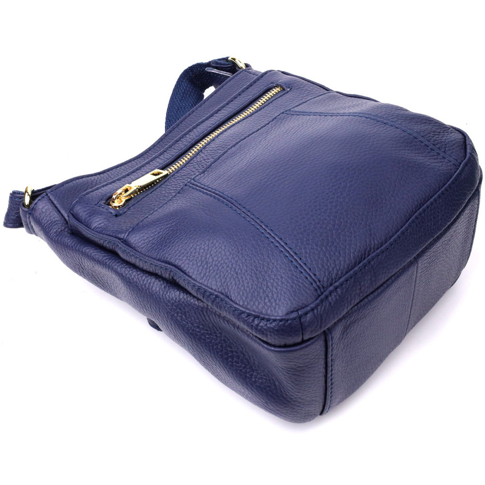 Вертикальная женская сумка из натуральной кожи sale_15121 Vintage Синий Киев - изображение 2