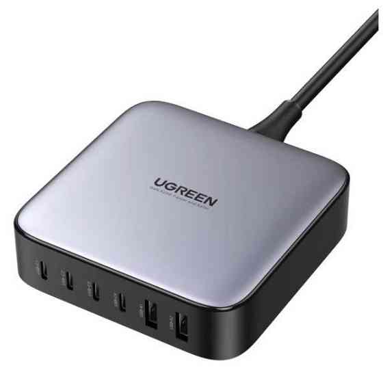 Зарядний пристрій 6xUSB 200W GaN (4хUSB-C+2xUSB-A) CD271 Ugreen (40914) Київ