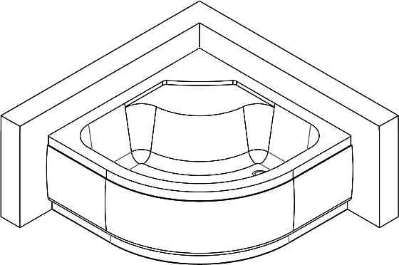 Душовий піддон півкруглий GORA RH90F (RH90) BRAVO (1уп.) Киев