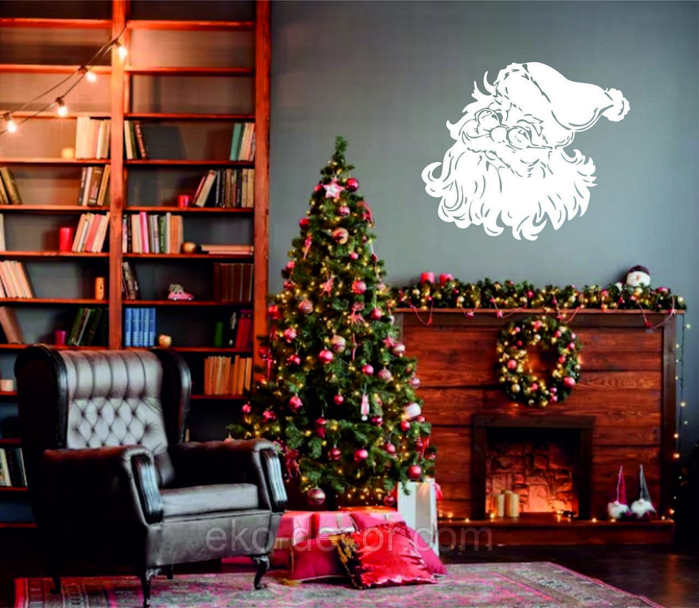 Декоративне настінне Панно «Дід Мороз», Декор на стену Київ - фото 3