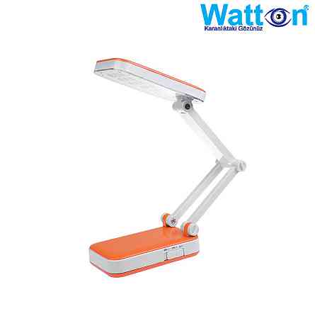 Акумуляторна настільна лампа Watton WT-006 світлодіодний світильник трансформер працює 10 годин Помаранчевий Кам'янець-Подільський