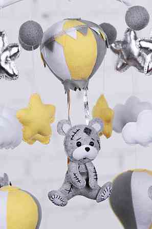 Музичний мобіль WoollyFox «Тедді на місяці» з 35 мелодіями Київ