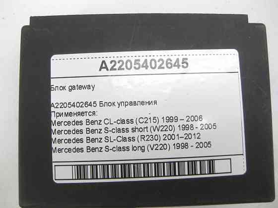 Mercedes-Benz  A2205402645 Блок gateway CL C215 S-class short W220 SL R230 S-class long V220 Одеса