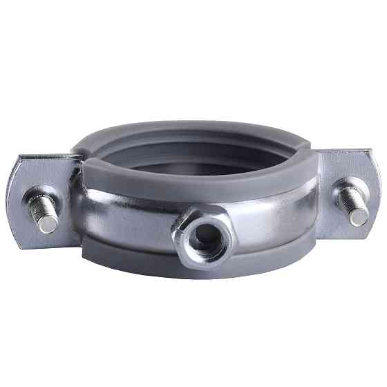 Хомут в зборi CR  1  1/4″ (42-47мм) з гвинтом-шурупом 8*80 та дюбелем в уп., сірий Тернопіль