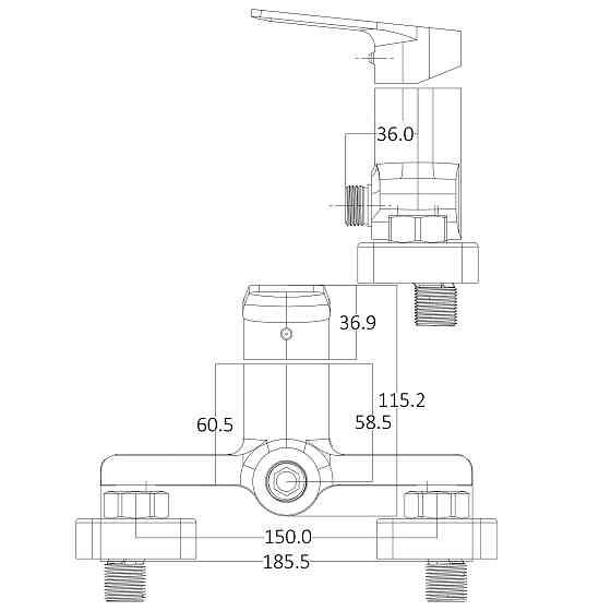 Змішувач для душу Globus Lux BONN GLB-0105N Киев
